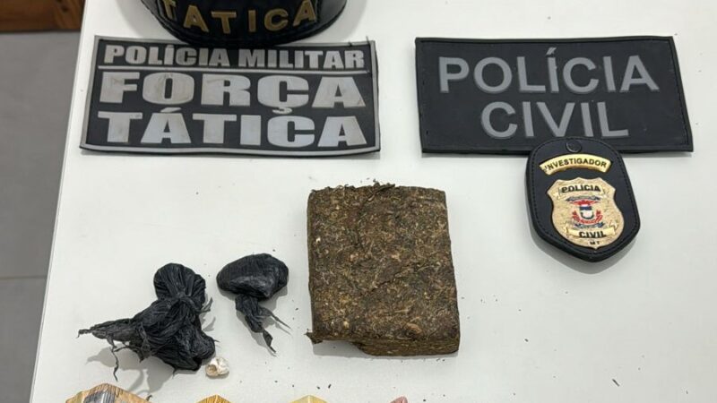 Força Tática apreende menor com grande quantidade de droga em Matupá