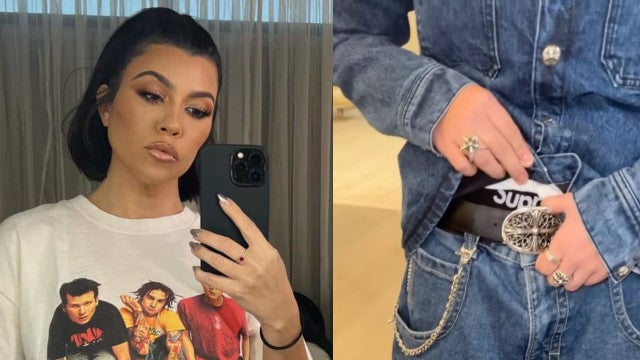 Filho de Kourtney Kardashian faz rara aparição para mostrar look