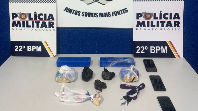 Polícia Militar prende quatro mulheres por tráfico de drogas em Peixoto de Azevedo