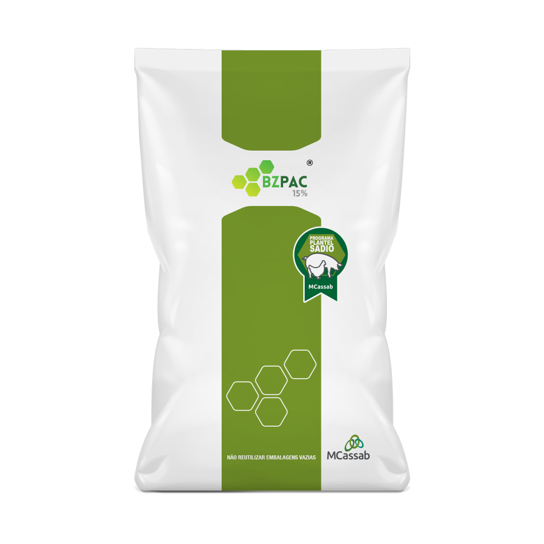 BZPAC 15%, da MCassab, amplia registro para uso terapêutico em suínos e aves