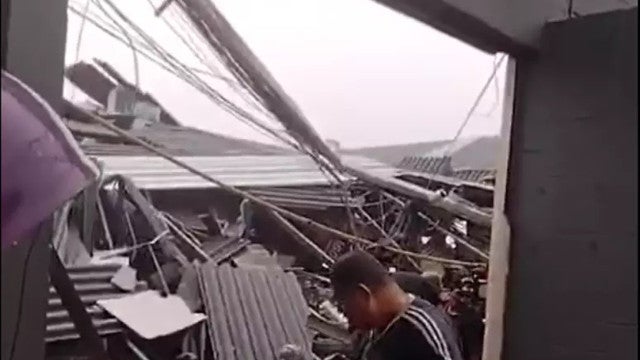 Telhado de supermercado desaba em Diadema e deixa ao menos 11 feridos