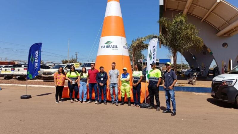 Via Brasil BR-163 realiza ações de conscientização de 18 de maio e de Maio Amarelo