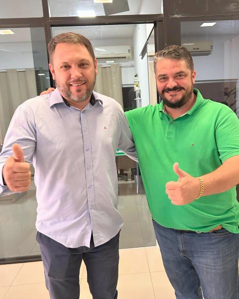 Prefeito Érico confirma apoio ao pré-candidato Valcimar Fuzinato