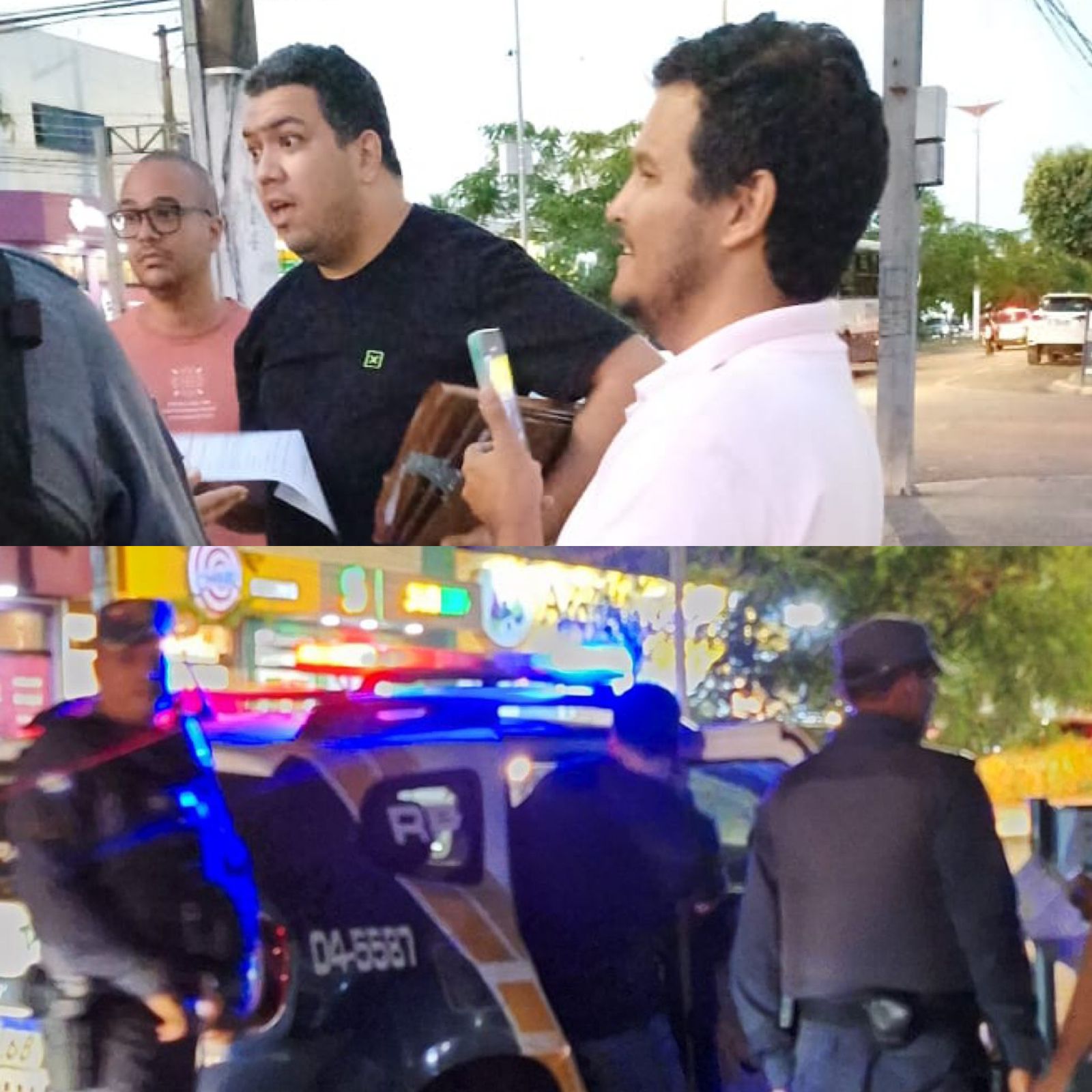 Militantes ligados ao Claudio Ferreira espalham Fake News no comércio e são enquadrados por policiais