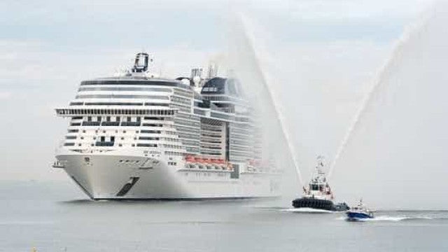 Cruzeiro chega a Nova York com baleia de 13 metros morta na proa