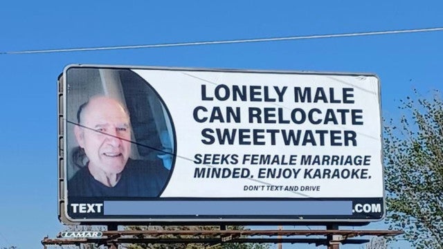 Solteirão texano busca amor em outdoor por R$ 2.200 por semana