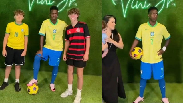 Vini Jr. finge ser um boneco de cera e surpreende fãs; veja as imagens