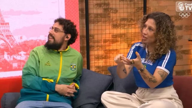 Transmissão tem climão após influenciadora trazer à tona fofoca do vôlei