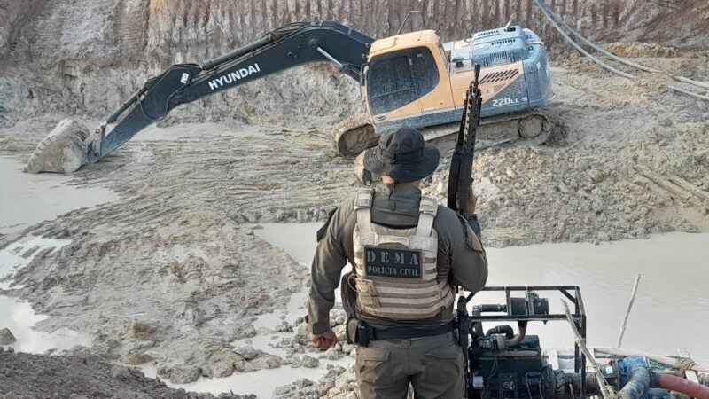 Polícia Civil atua em operação para fiscalização em áreas de garimpo em Peixoto de Azevedo, Matupá, Novo Mundo