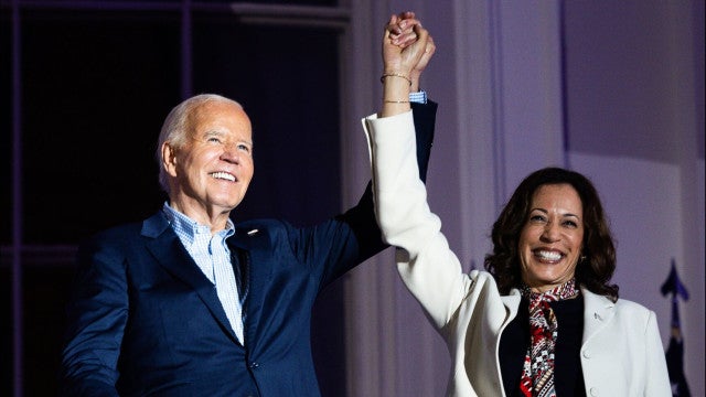 Kamala exalta Biden durante ‘fala surpresa’ em convenção dos democratas