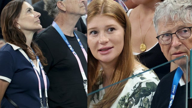 Bill Gates surge nos Jogos Olímpicos com a namorada e a filha