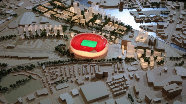 Veja  a primeira imagem do novo estádio do Manchester United