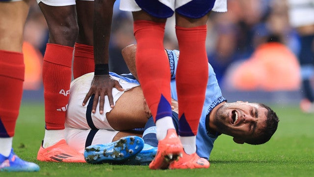 Rodri sofre lesão grave no joelho e desfalca Manchester City por meses