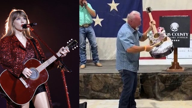 Homem compra violão autografado por Taylor Swift em leilão e o destrói