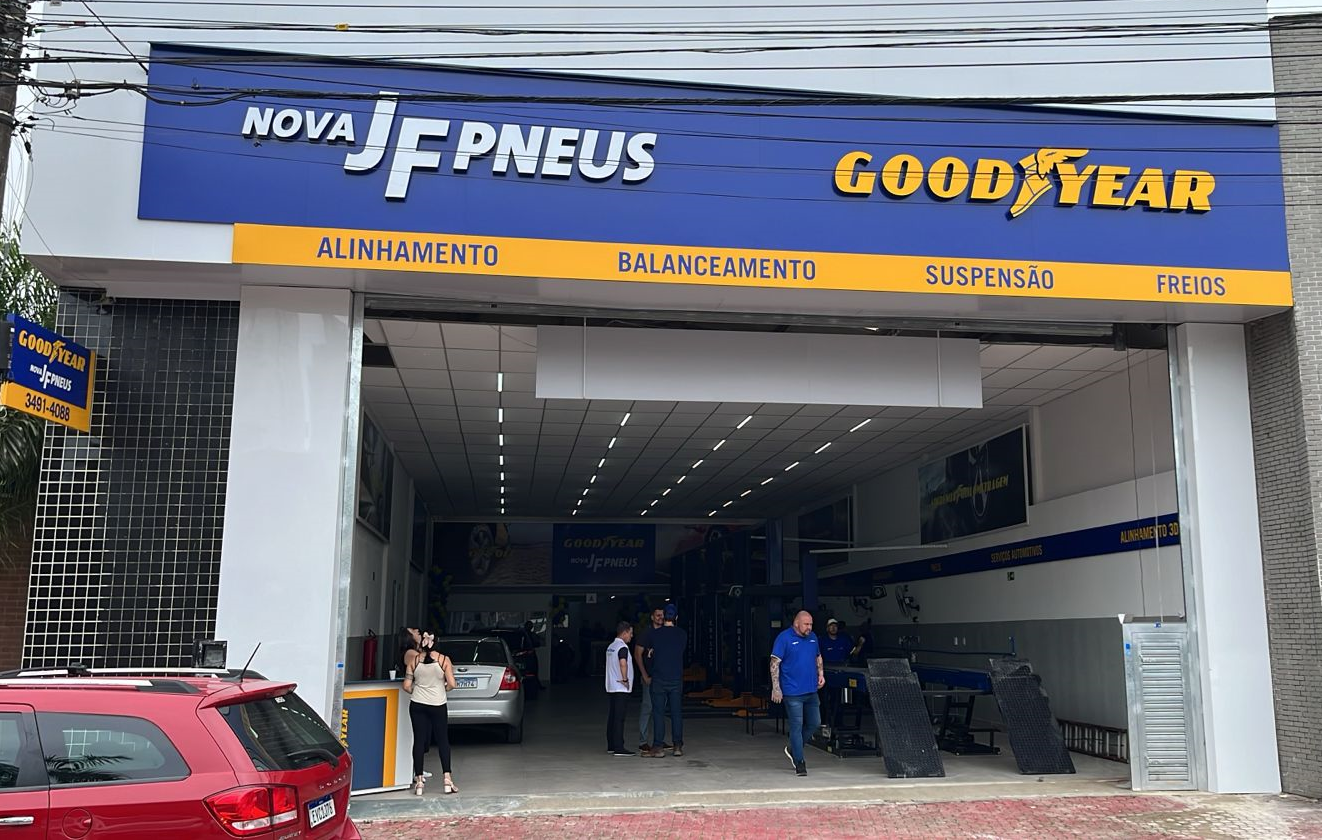 Nova JF Pneus inaugura sua primeira unidade em Praia Grande em parceria com a Goodyear