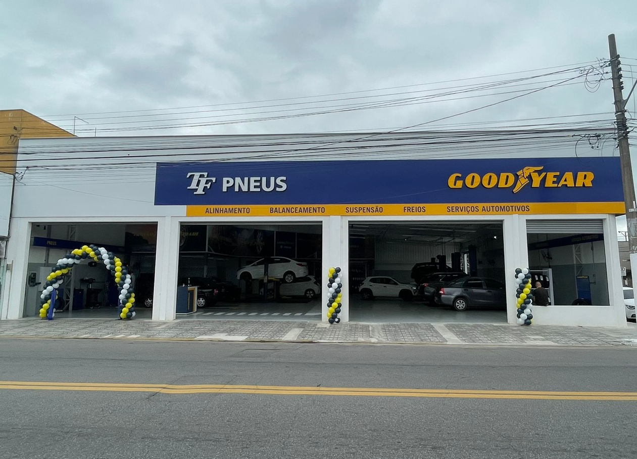 Em parceria com a Goodyear, nova unidade da TF Pneus é inaugurada em Pindamonhangaba/SP