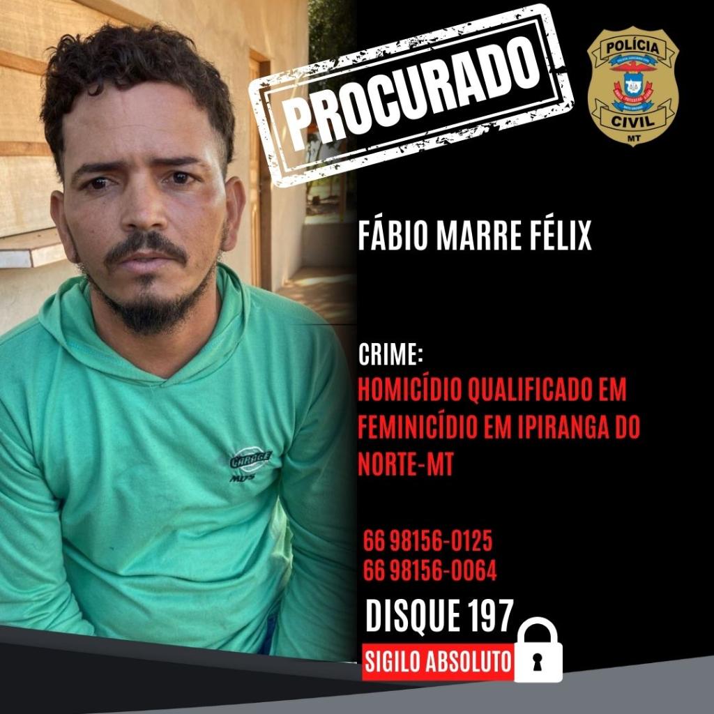 Polícia Civil procura por homem que ateou combustível e matou companheira queimada