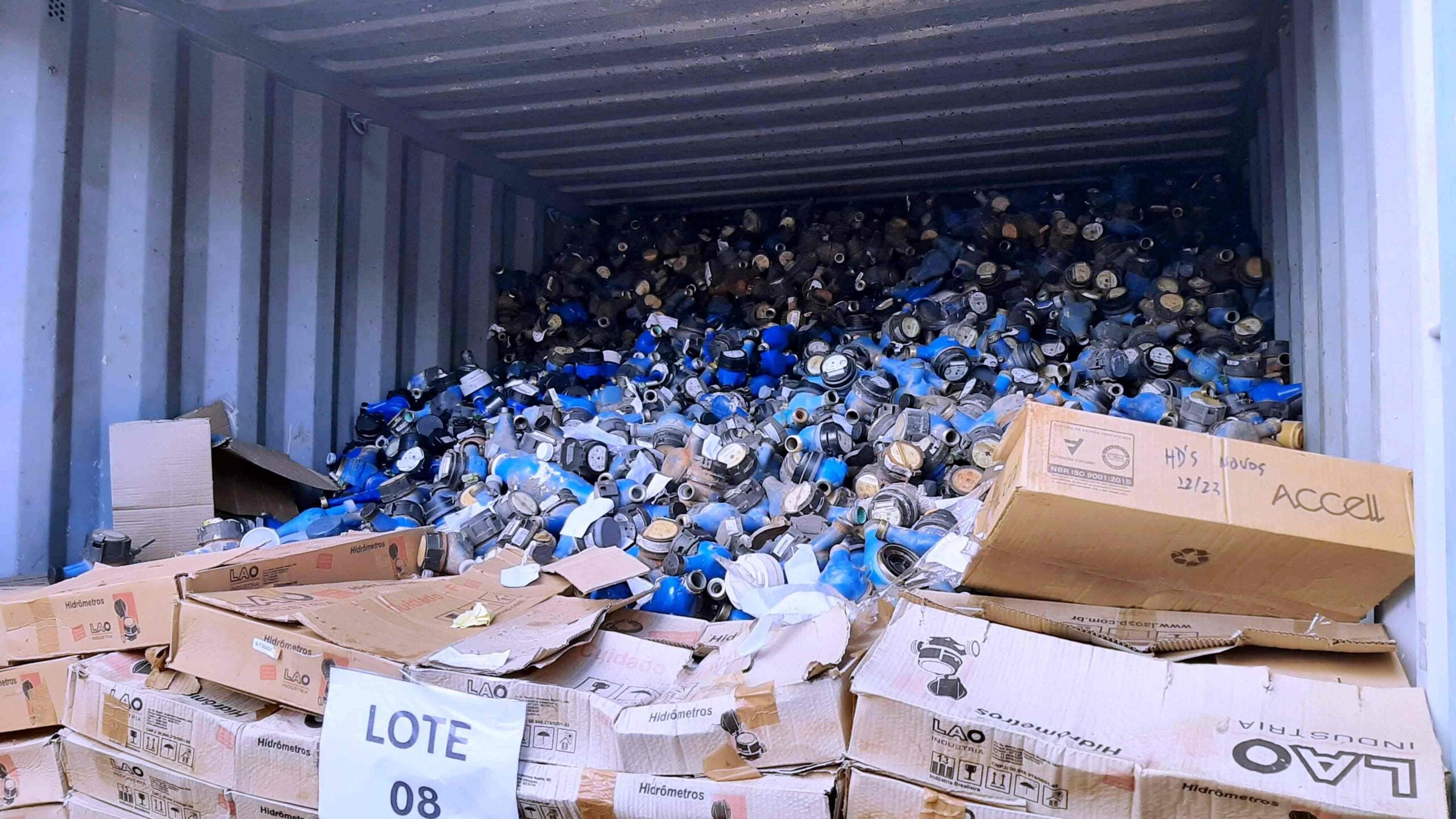 Bronze usado nos hidrômetros é destaque em leilão