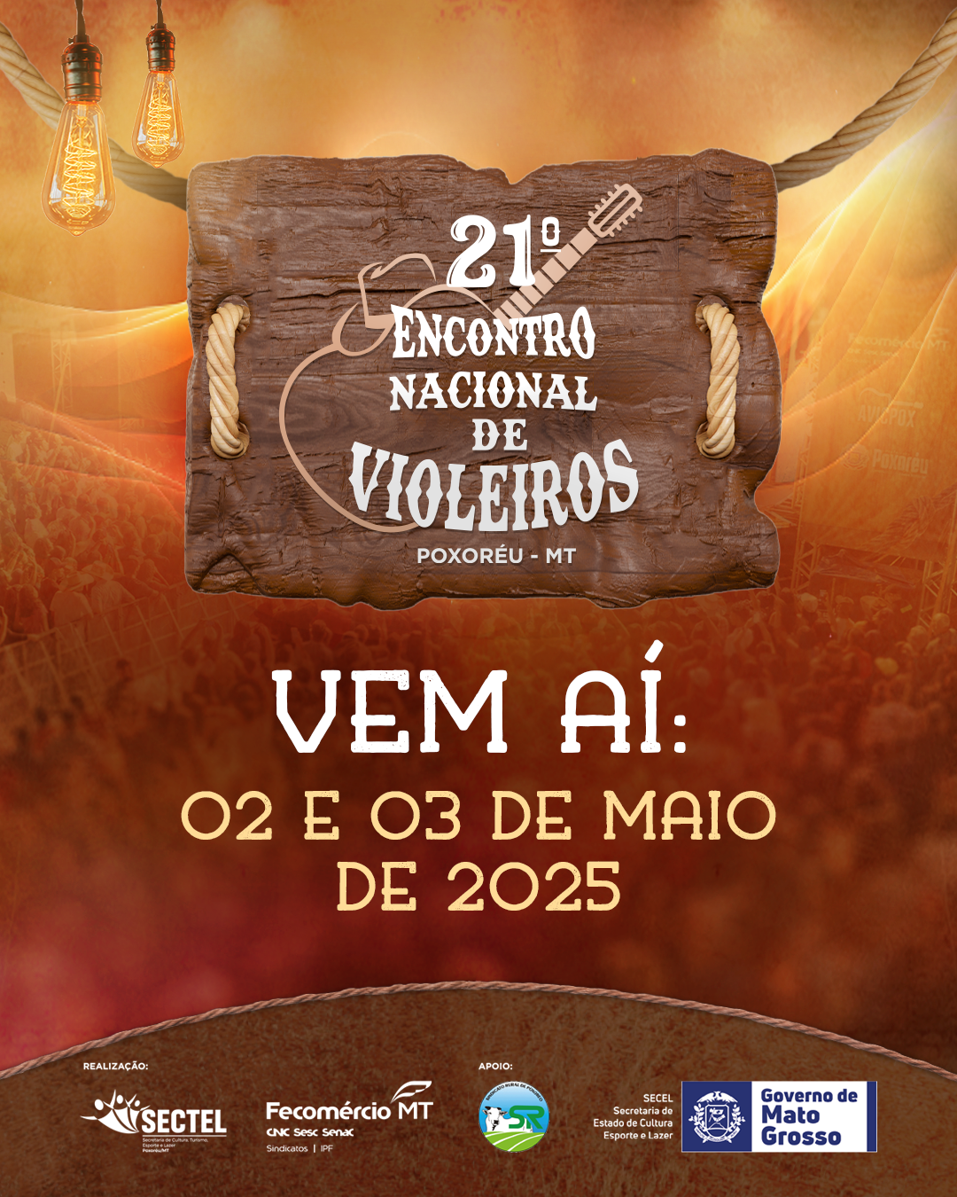 21ª edição do Encontro Nacional de Violeiros de Poxoréu será realizada em maio