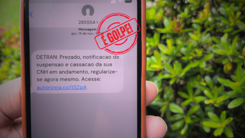 Detran-MT alerta para mais um golpe e reforça que não envia mensagens sobre cancelamento de CNH por celular