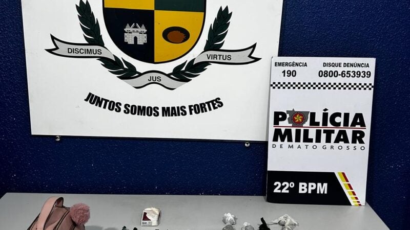 Polícia Militar prende trio por tráfico de drogas e envolvimento com facção criminosa em Peixoto de Azevedo