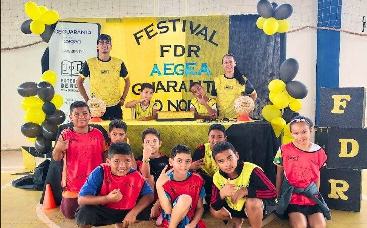 Instituto Futebol de Rua e Águas de Guarantã iniciam as atividades do projeto FdR pela Educação em Guarantã do Norte/MT