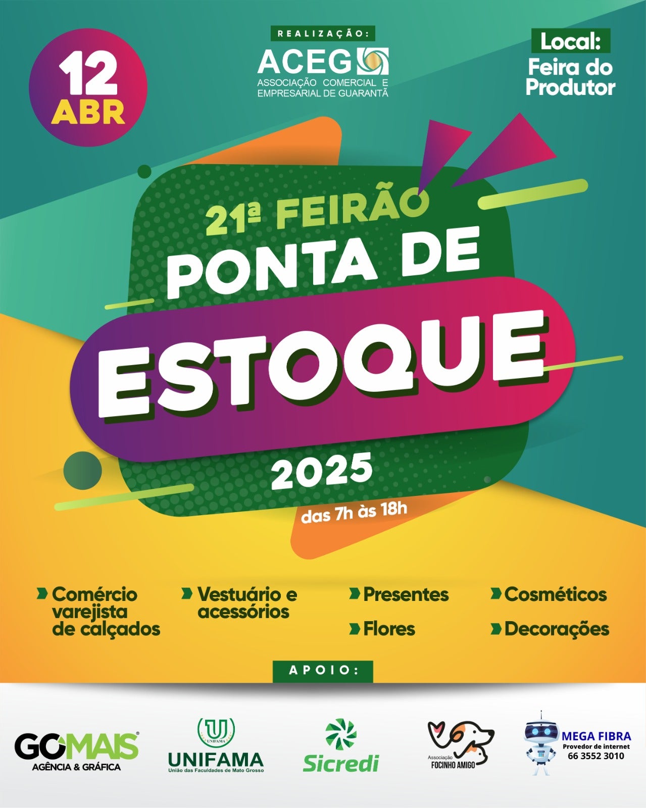 ACEG estará realizando mais um feirão ponta de estoque