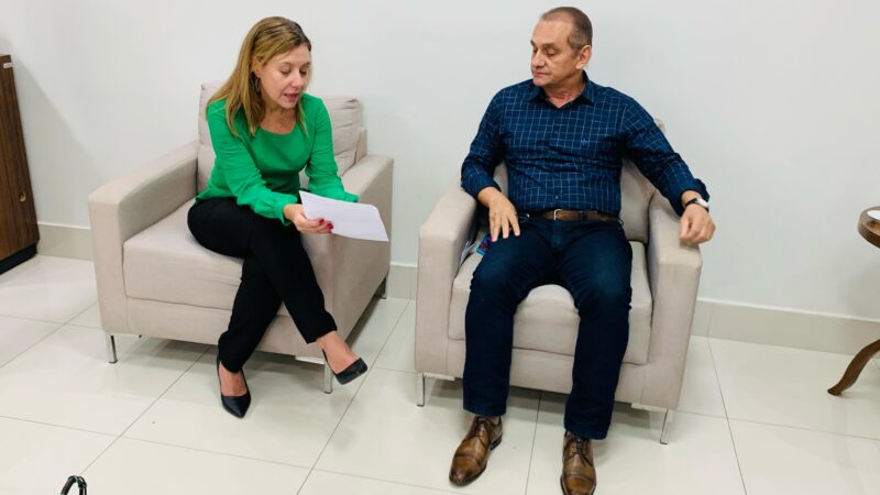 Wilson Santos e Flávia Moretti unem forças por recursos e discutem sobre hidrelétricas no rio Cuiabá
