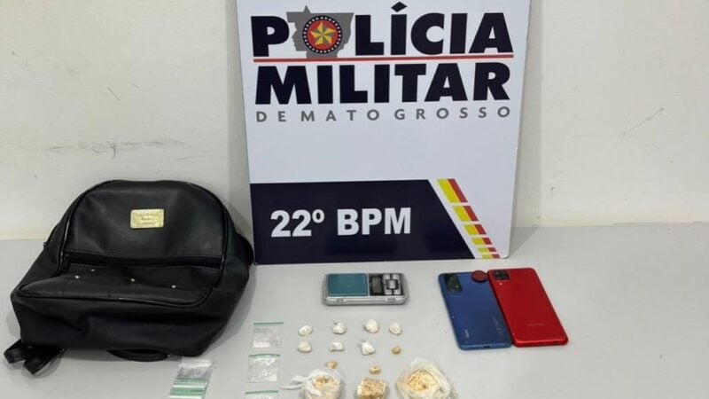 Suspeito é preso e menor é apreendido por tráfico de drogas durante operação Tolerância Zero em Peixoto de Azevedo