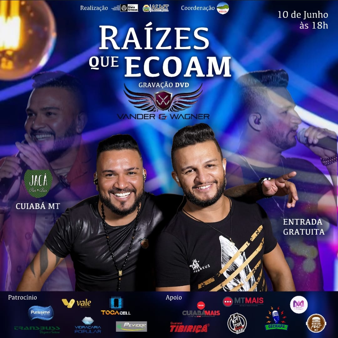 Vander & Wagner grava DVD ao vivo na Orla do Porto com repertório regional e nacional