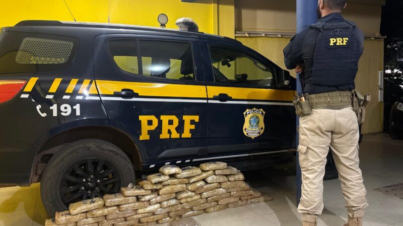 PRF apreende mais de 37 kg de drogas na BR-163, em Sinop/MT