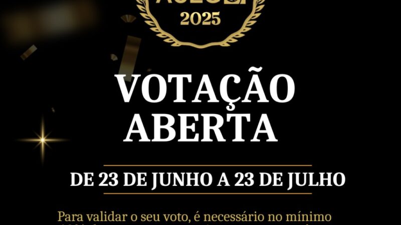 Já estão abertas as votações para o destaque do ano da ACEG