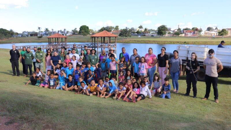 “Projeto Repovoar” leva seis mil alevinos de tabatinga ao lago da cidade de Matupá