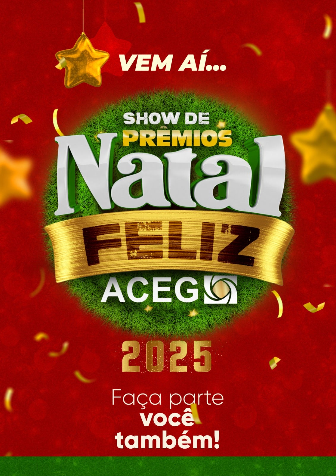 ACEG estará lançando a promoção Natal Feliz de 2025