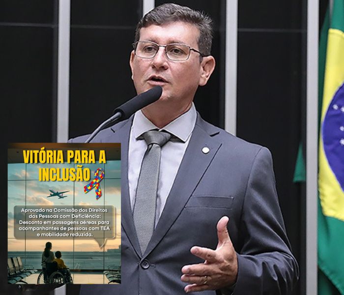 PCDs e Autistas| Projeto relatado por Rodrigo da Zaeli avança em comissão e prevê transporte aéreo mais acessível para acompanhantes