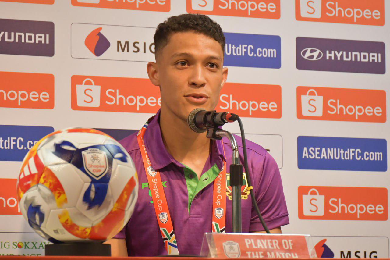 Eleito melhor em campo nos playoffs, Matheus Souza quer repetir performance na fase de grupos do Campeonato de Clubes do Sudeste Asiático