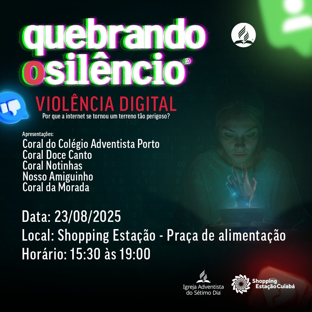 Shopping Estação recebe ação do “Quebrando o Silêncio” sobre violência digital