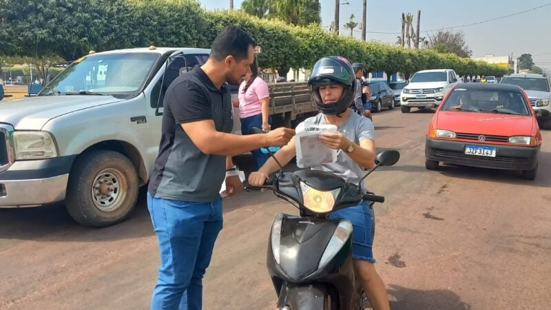 Agosto Lilás, Câmara de vereadores e Policia Militar realizaram pit stop