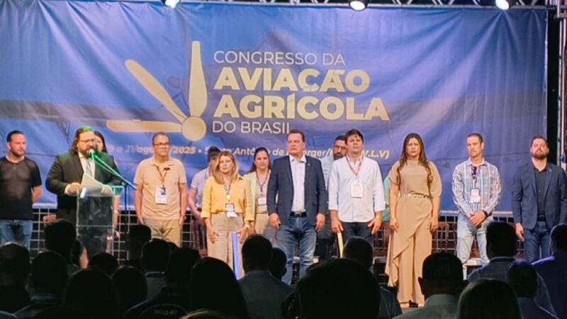 Sistema Famato participa da abertura do Congresso da Aviação Agrícola do Brasil 2025