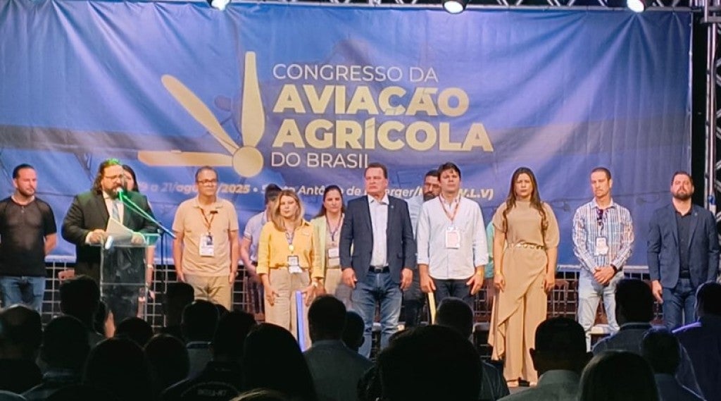 Sistema Famato participa da abertura do Congresso da Aviação Agrícola do Brasil 2025