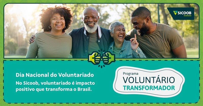 Dia Nacional do Voluntariado: Sicoob celebra programa que mobiliza mais de 15 mil colaboradores em todo o Brasil