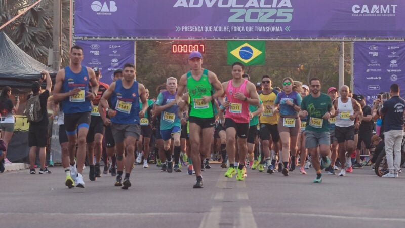 Com mil atletas, 12ª Corrida da Advocacia celebra saúde, bem-estar e união da classe em Mato Grosso