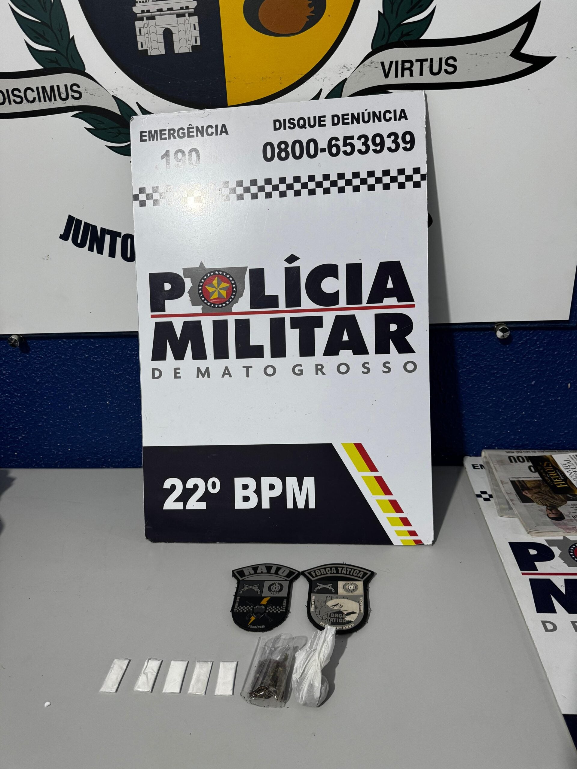 RAIO prende suspeito por tráfico de drogas em Peixoto de Azevedo