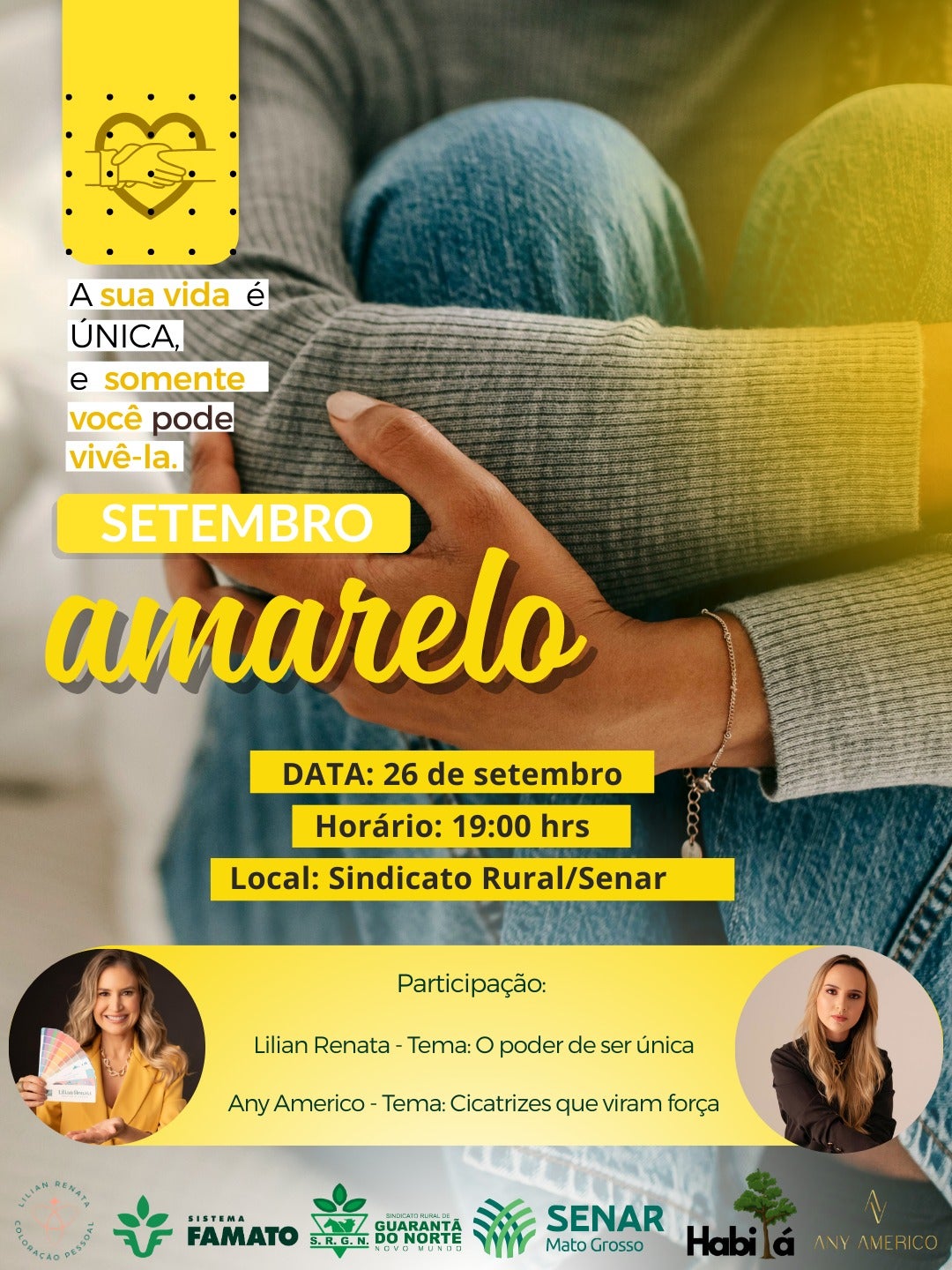 Sindicato rural de Guarantã do Norte estará realizando palestra referente ao setembro amarelo