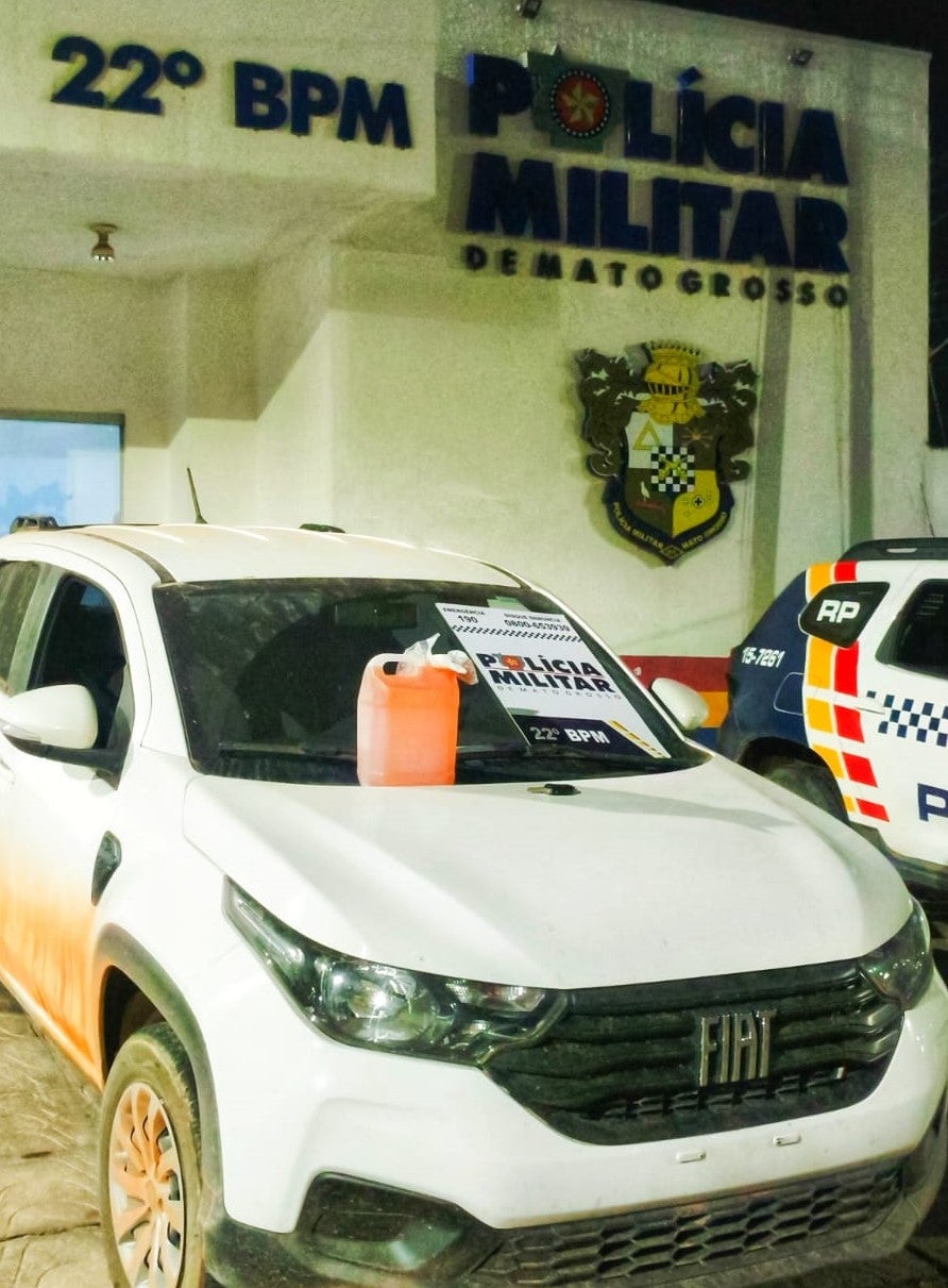 Polícia Militar prende integrante de facção criminosa com carro roubado em Peixoto de Azevedo
