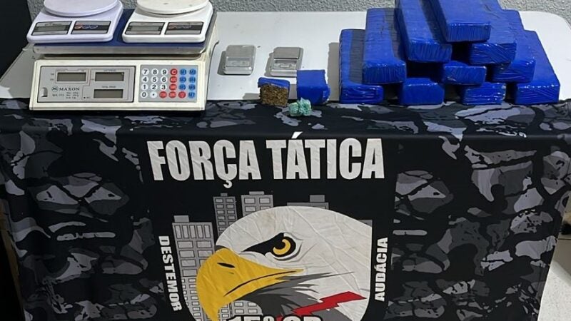 Força Tática de Guarantã do Norte apreende grande quantidade de drogas e prende mulher ligada a facção