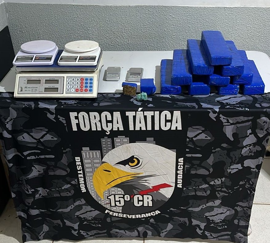 Força Tática de Guarantã do Norte apreende grande quantidade de drogas e prende mulher ligada a facção