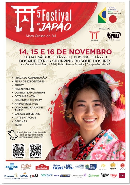 Sakura apoia o 5º Festival do Japão MS e celebra a gastronomia japonesa em Campo Grande
