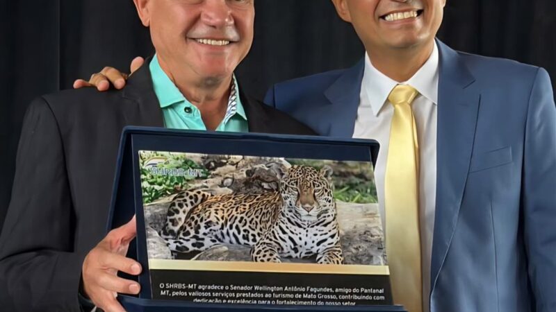 Wellington Fagundes é homenageado pelo Setor de Hospedagem e defende turismo sustentável no Pantanal