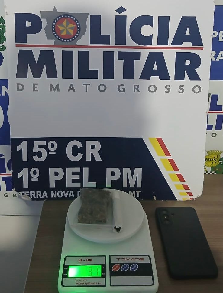 Policia Militar apreendeu dois menores, por trafico de droga e adulteração de veículo.